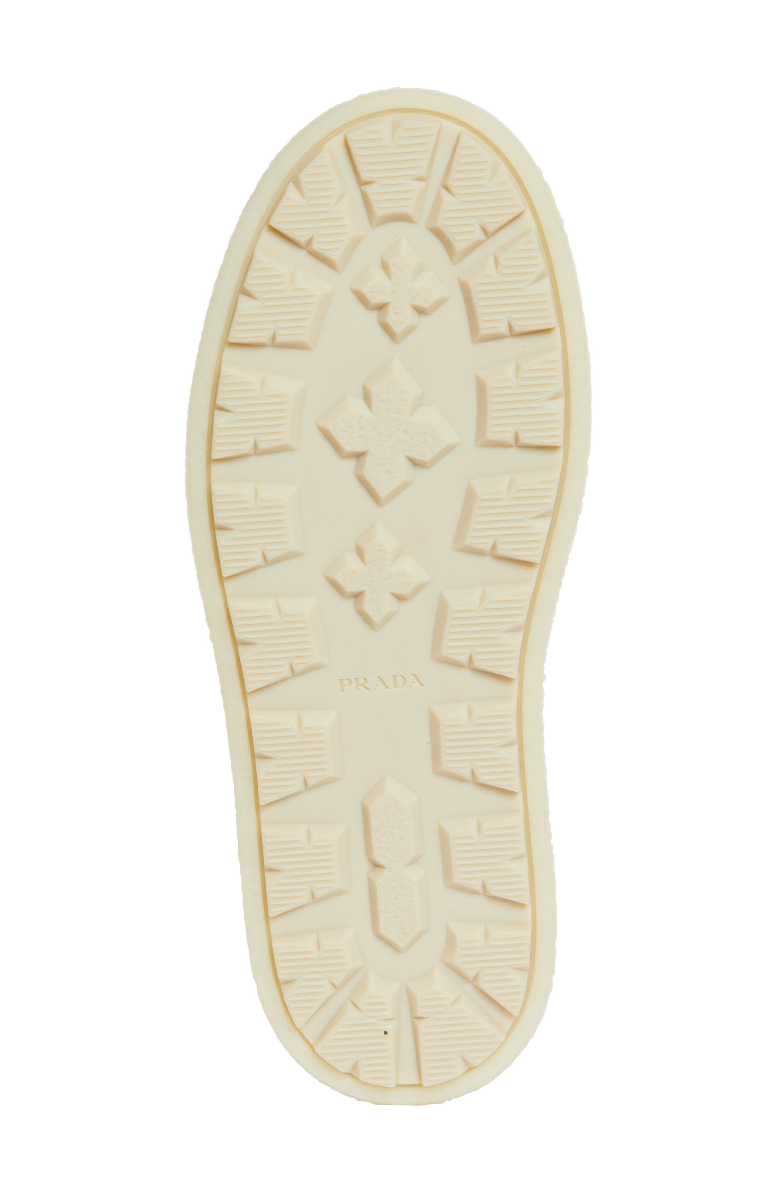 Prada Evolve Genuine Shearling Bootie, Alternate, color, Ecru