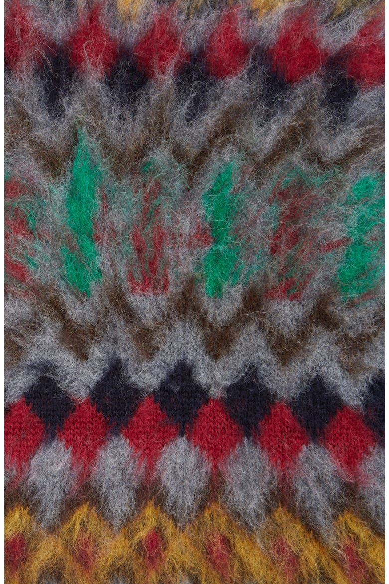 Fair Isle Wool Sweater Vest, Alternate, color, GREY MIX