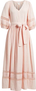 Caslon® Belted Cotton Maxi Dress