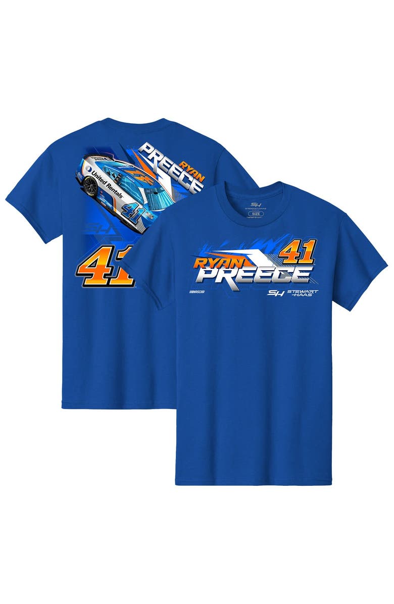 STEWART-HAAS RACING Men's Stewart-Haas Racing Team Collection  Royal Ryan Preece United Rentals Car T-Shirt, Alternate, color, Royal