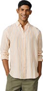 Aubin Worlaby Linen Long Sleeve Shirt