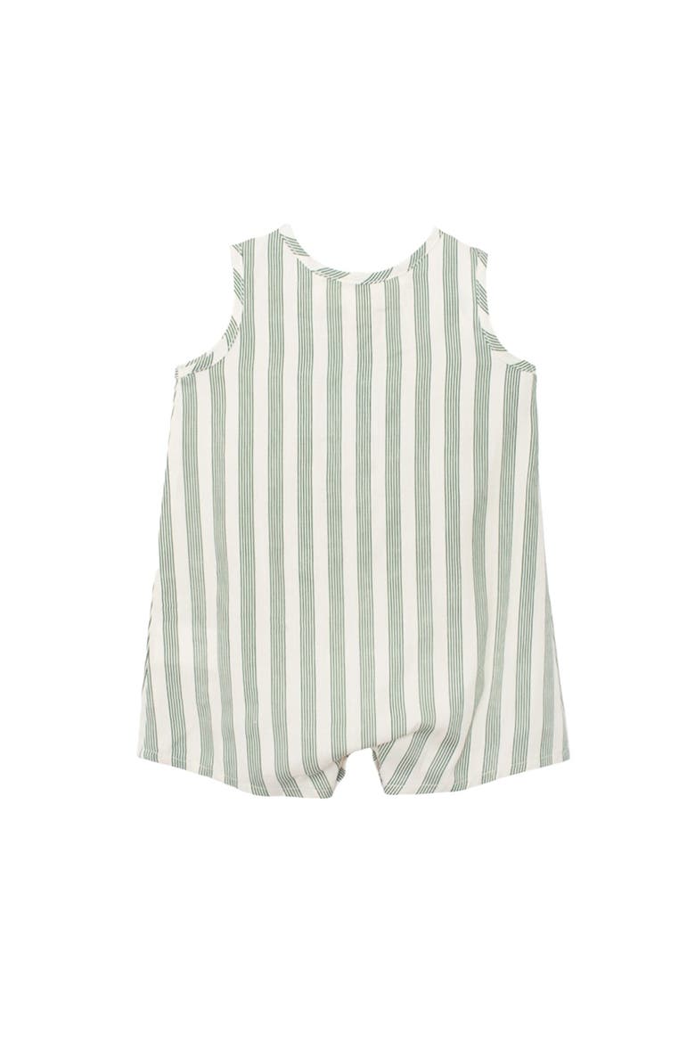Finn Sleeveless Striped Romper, Alternate, color, Green