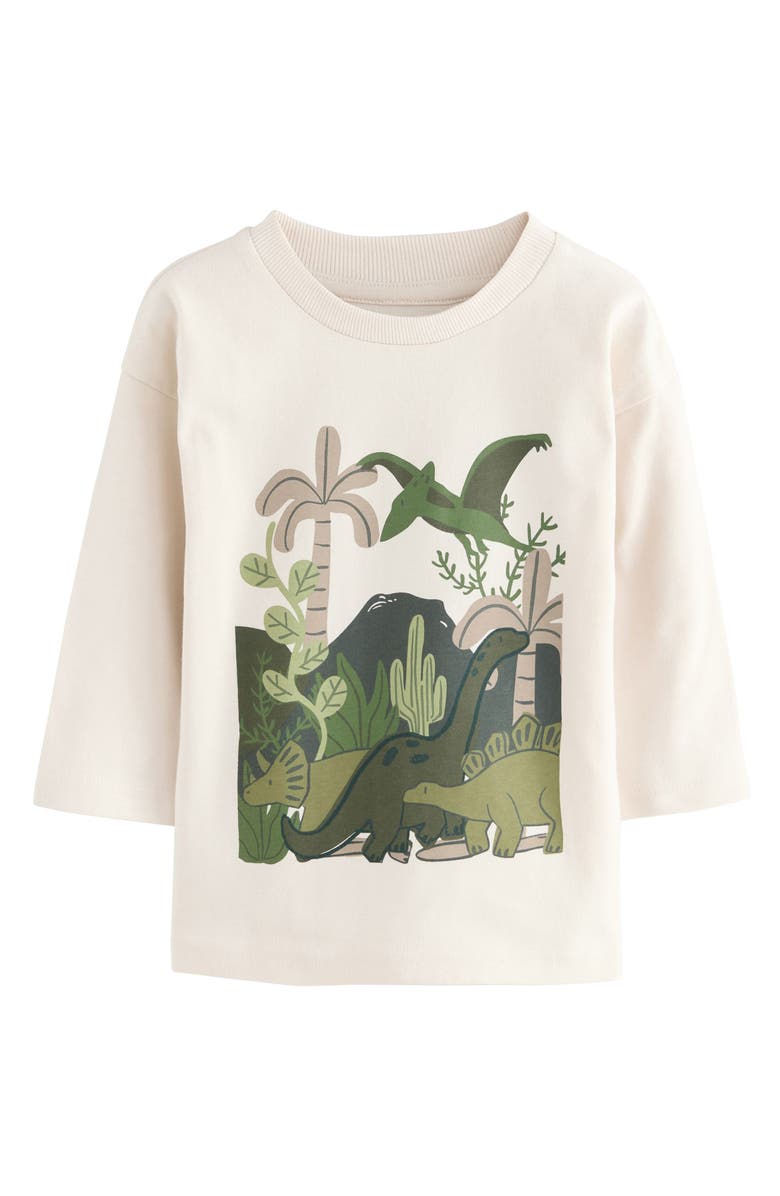 NEXT Kids' 3-Pack Assorted Long Sleeve T-Shirts, Alternate, color, Green