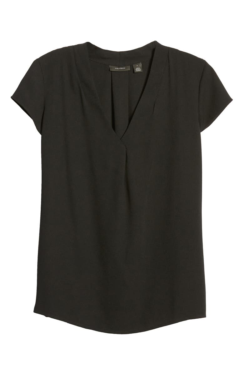 Halogen<sup>®</sup> WOVEN CAP SLV TOP, Alternate, color, 