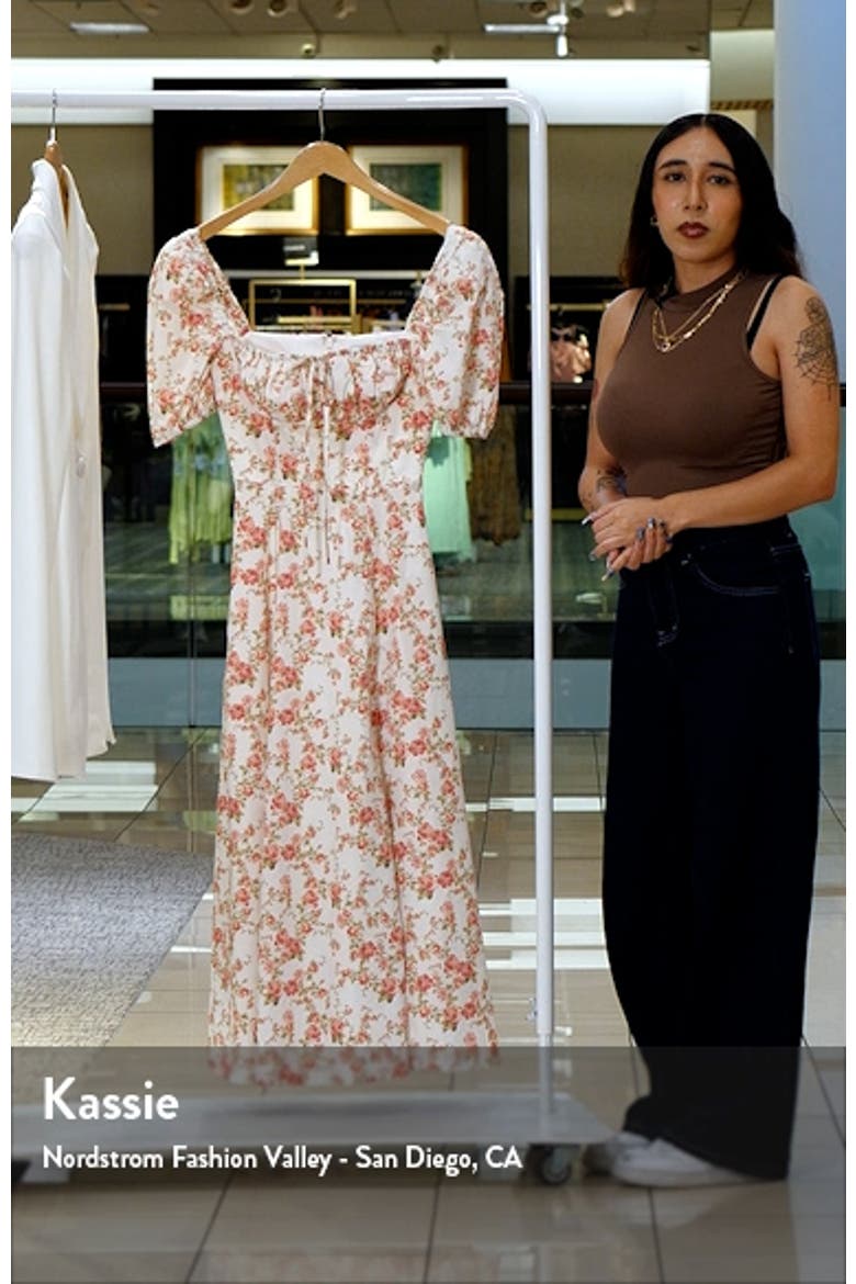 HOUSE OF CB Tallulah Floral Cotton Blend Sundress (Women) | Nordstrom