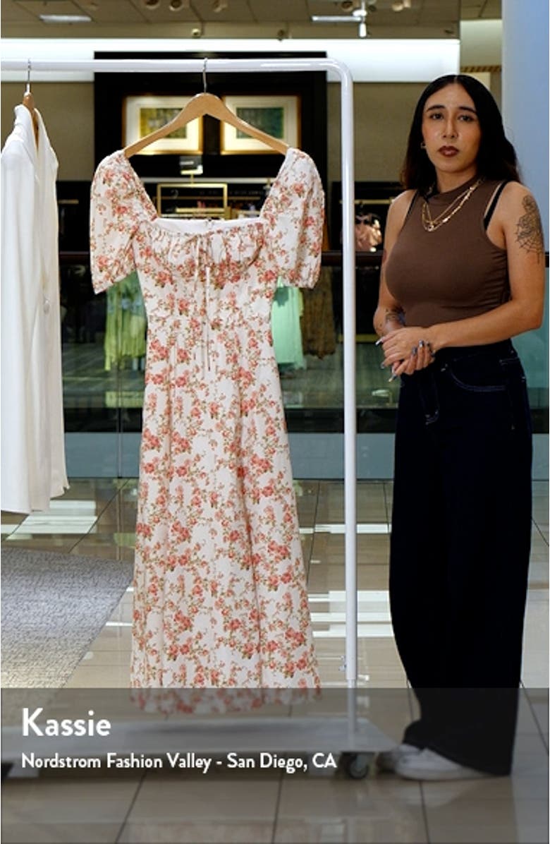 Tallulah Floral Cotton Blend Sundress, sales video thumbnail