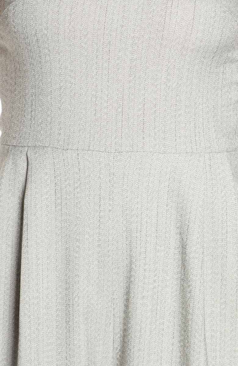 CAARA Brettin Herringbone Strapless Wide Leg Jumpsuit, Alternate, color,