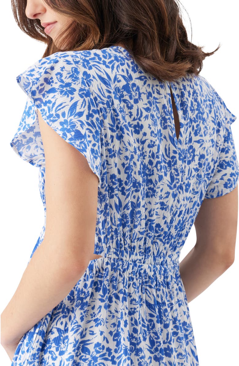 Ripe Maternity Pippa Cut Out Dress, Alternate, color, Royal / White