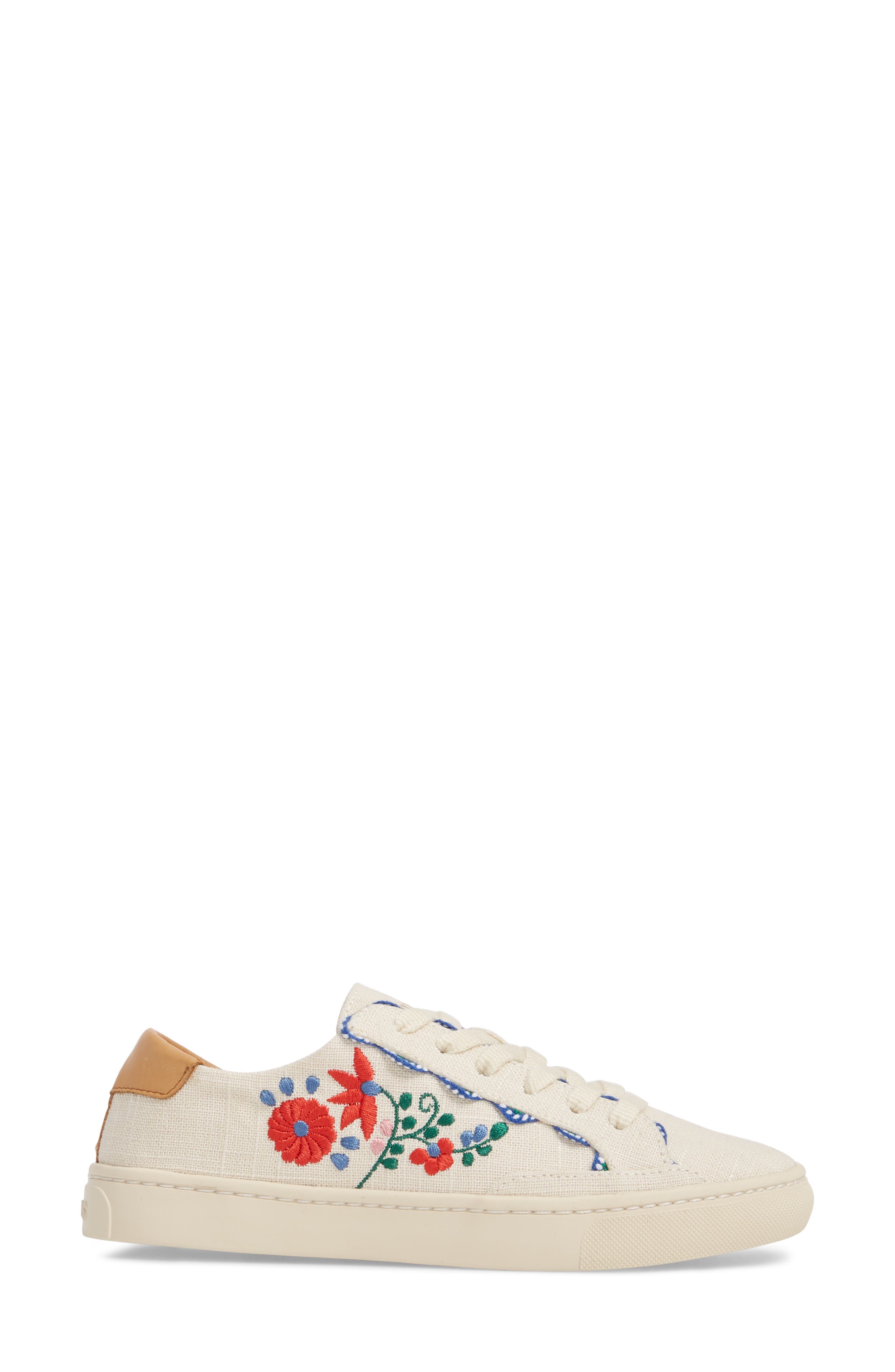 Soludos Ibiza Embroidered Sneaker, Alternate, color, 