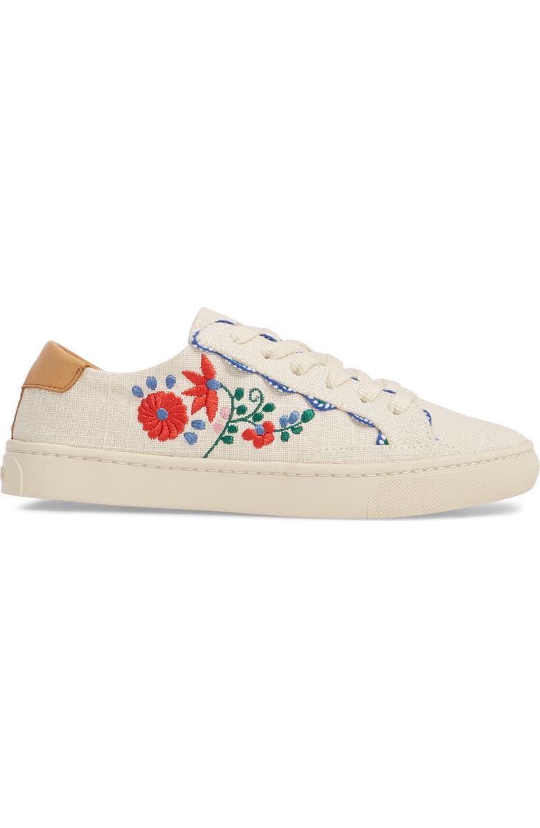 Soludos Ibiza Embroidered Sneaker, Alternate, color,