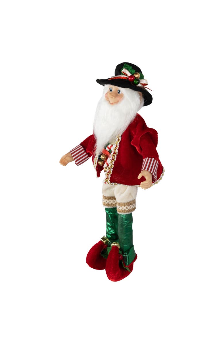 Northlight Candy Cane Elf Christmas Figure - 14", Alternate, color, Red