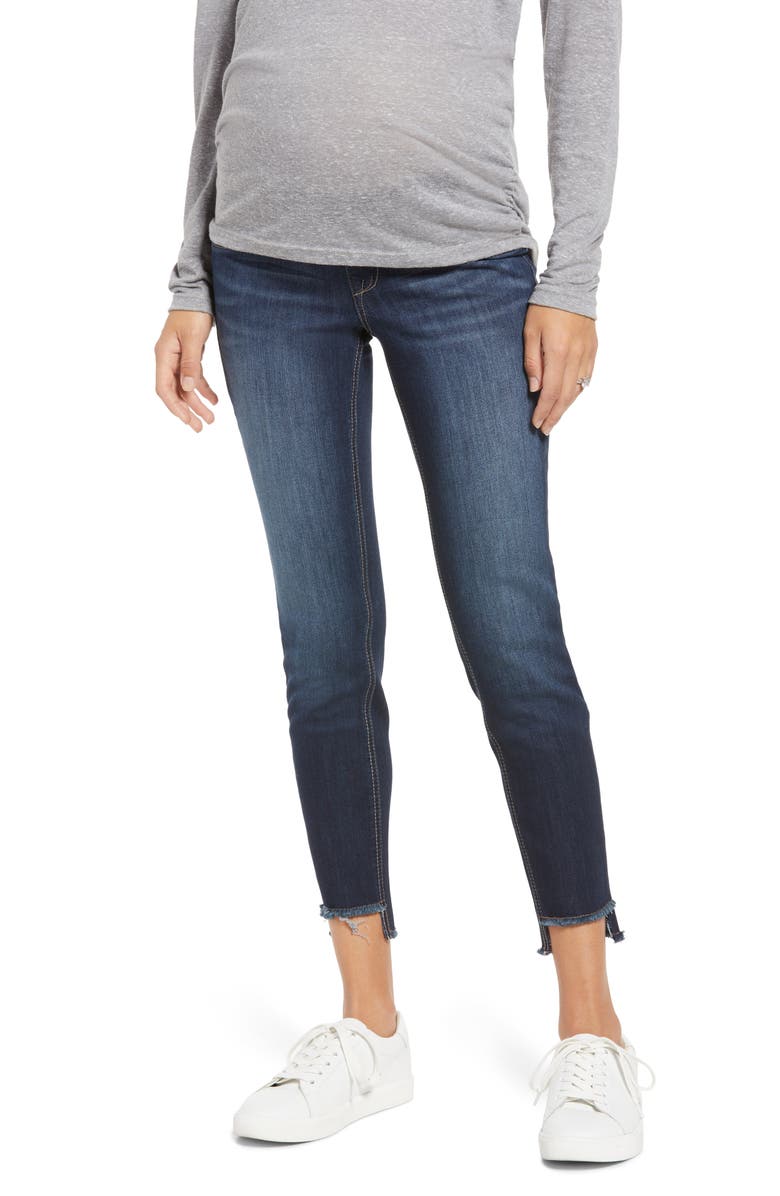 1822 Denim Ankle Skinny Maternity Jeans, Main, color,
