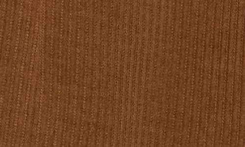 Max Studio Peak Lapel Single Button Corduroy Blazer In Brown
