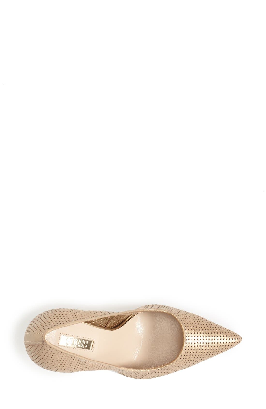 'Rabbit' Pointy Toe Pump, Alternate, color, GOLD