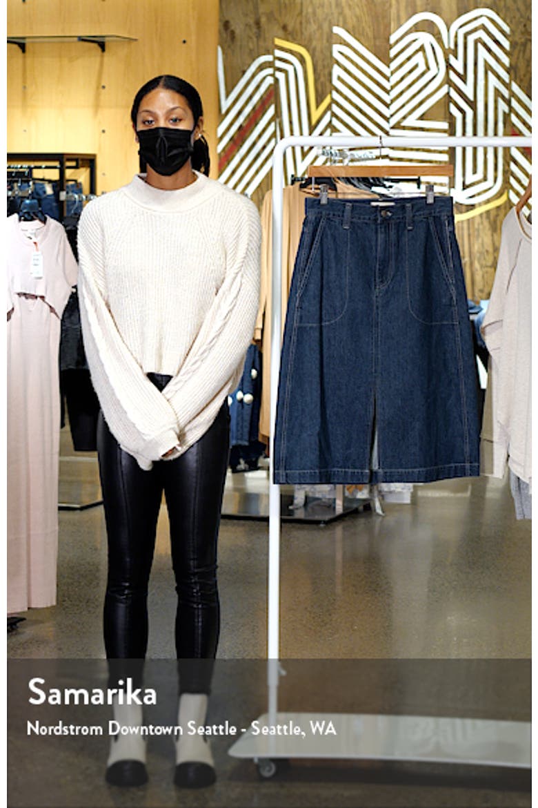 Women's Workwear Collection Denim Midi Skirt video