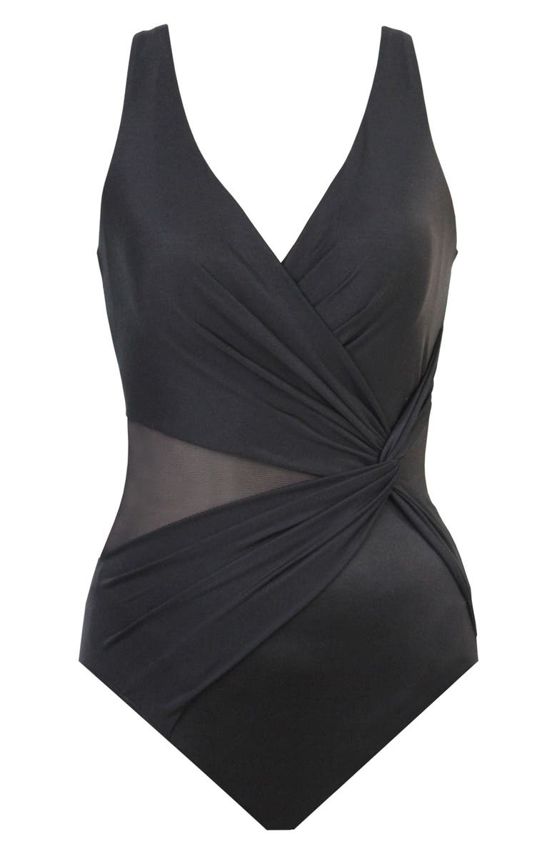 Miraclesuit<sup>®</sup> Illusionists Circe One-Piece Swimsuit, Alternate, color, Black