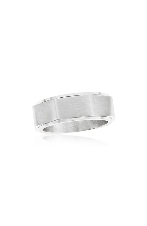 Men's Geometric Spinner Ring