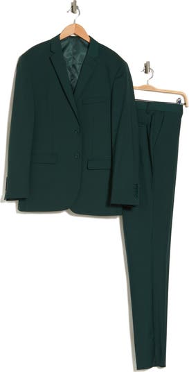 Skinny Fit Solid Stretch Three Piece Suit