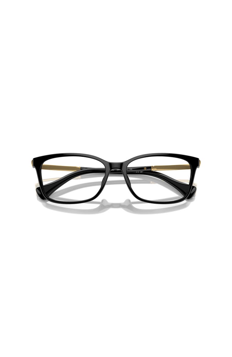 RALPH 55mm Rectangle optical glasses, Alternate, color, Black