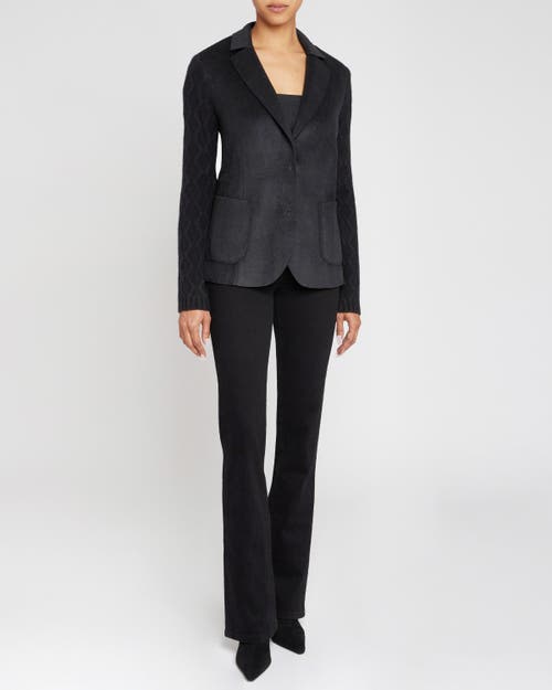 Santorelli Knit Blazer In Black