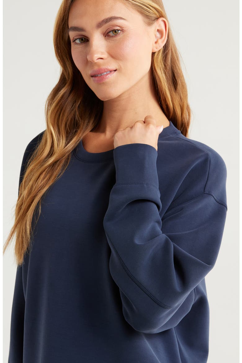 Soft Luxe Tunic, Alternate, color, NAVY SAPPHIRE