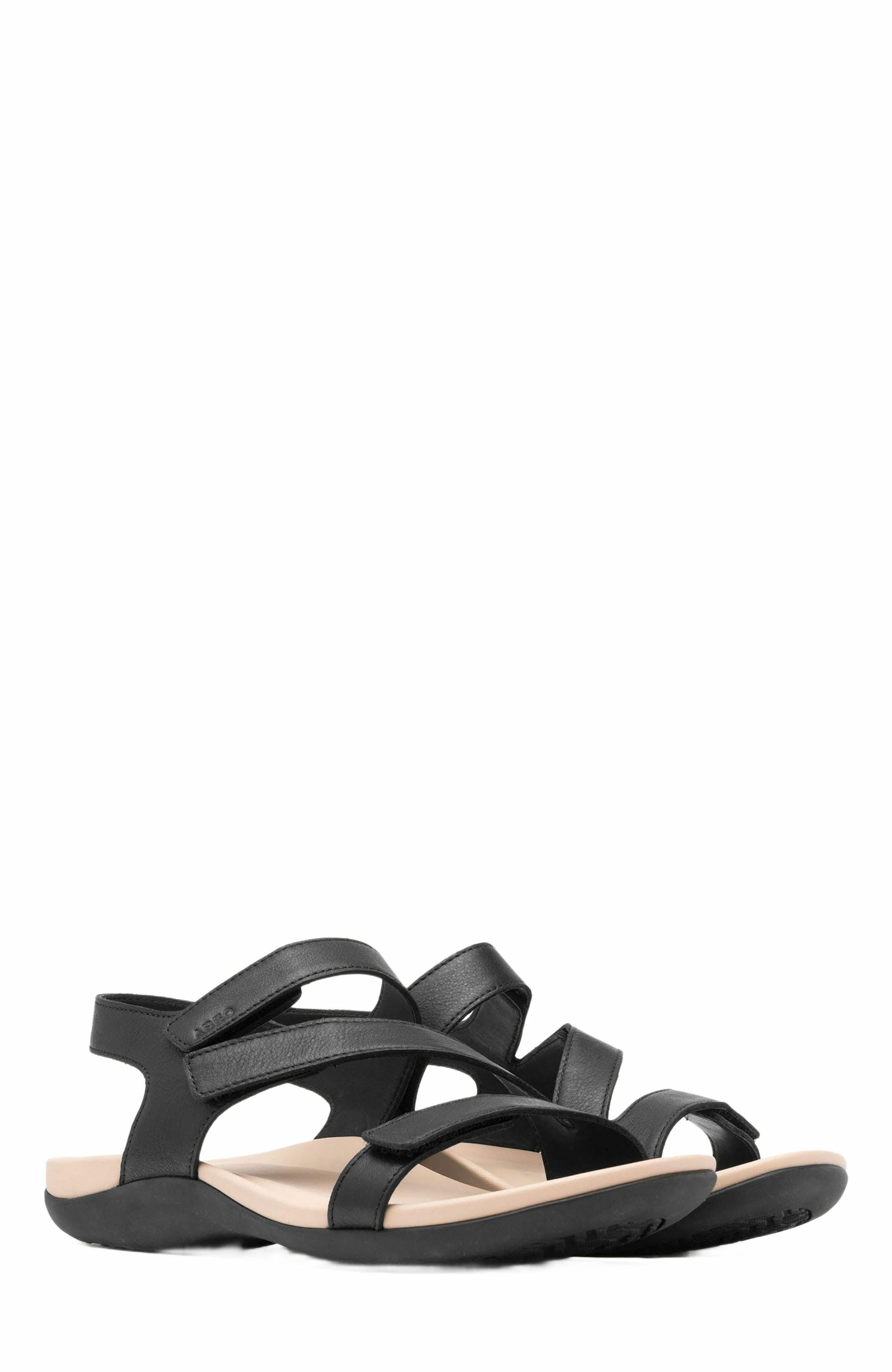 ABEO Oasis Sandal, Alternate, color, Black - Metatarsal