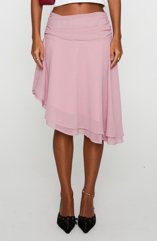 Princess Polly Evanescence Asymmetric Skirt In Pink