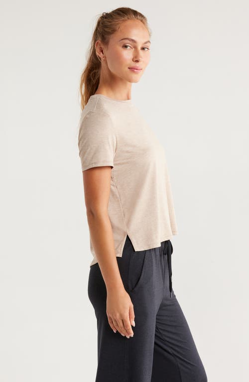 Zella Restore Soft Lite Relaxed Tee In Neutral
