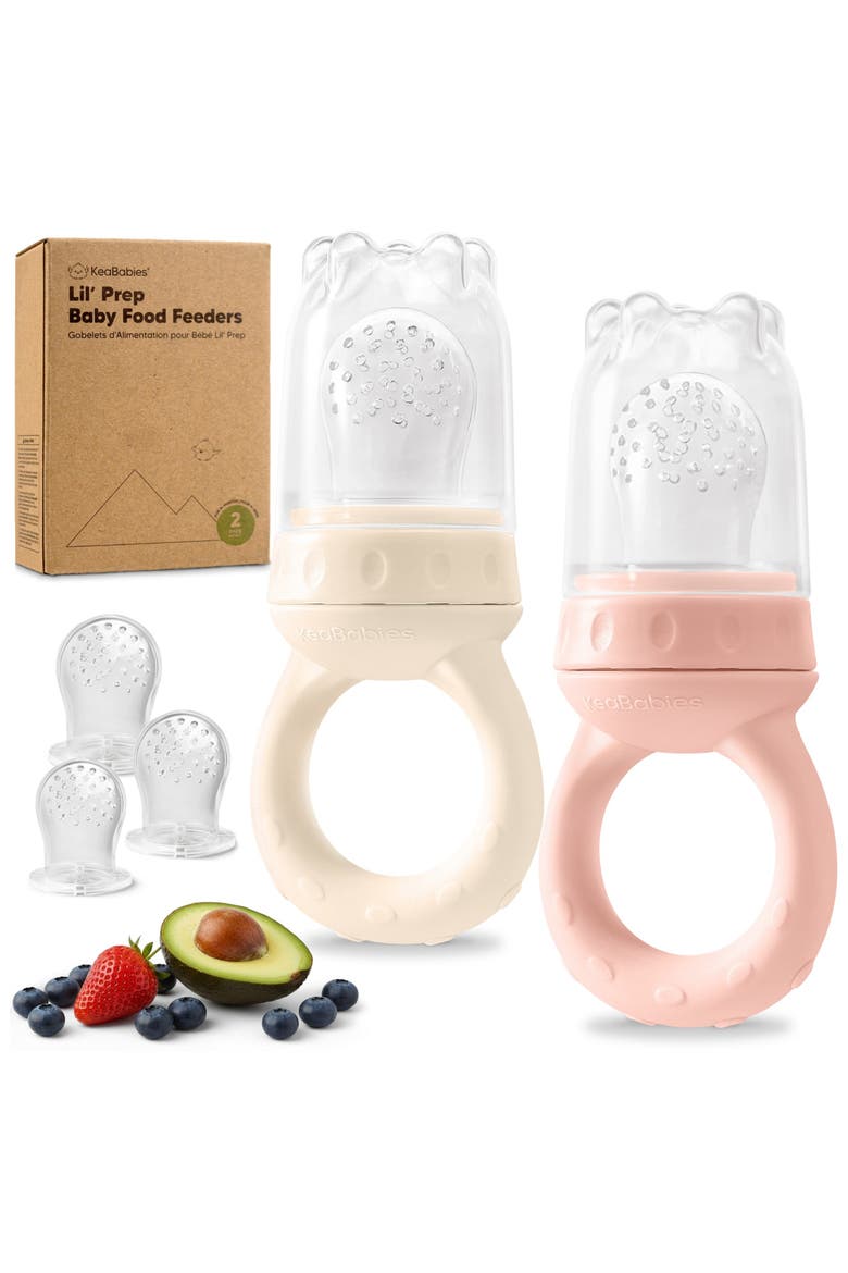 2-Pack Lil' Prep Baby Food Feeders, Main, color, Mist Rose