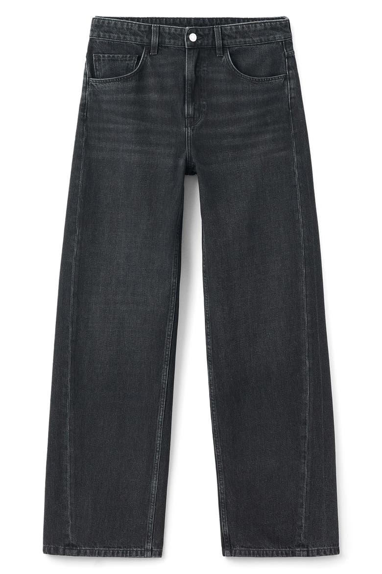 Mid Rise Balloon Jeans, Alternate, color, BLACK DENIM