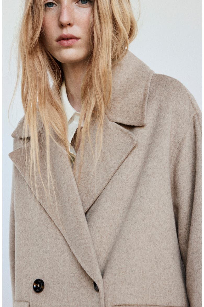 Picarol Wool Blend Coat, Alternate, color, MEDIUM BROWN