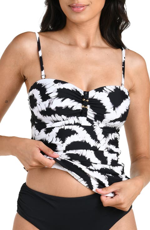 Woven Shadows Bandeau Tankini