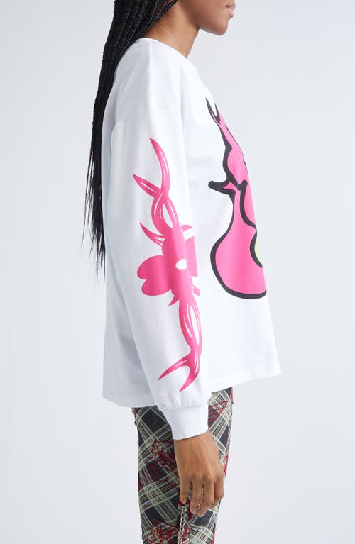 Chopova Lowena Bashful Oversize Jersey Graphic T-shirt In Multi