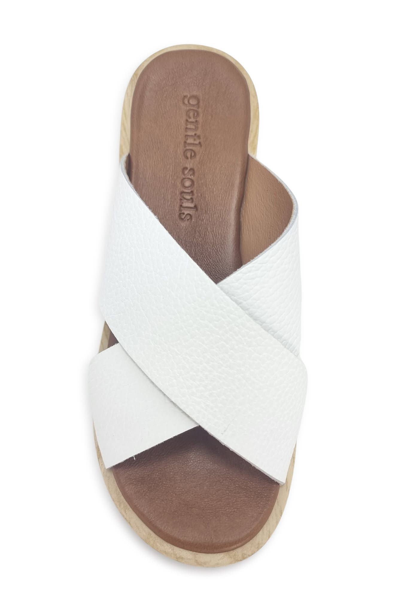 Gentle Souls Orion Crisscross Platform Sandal, Alternate, color, White