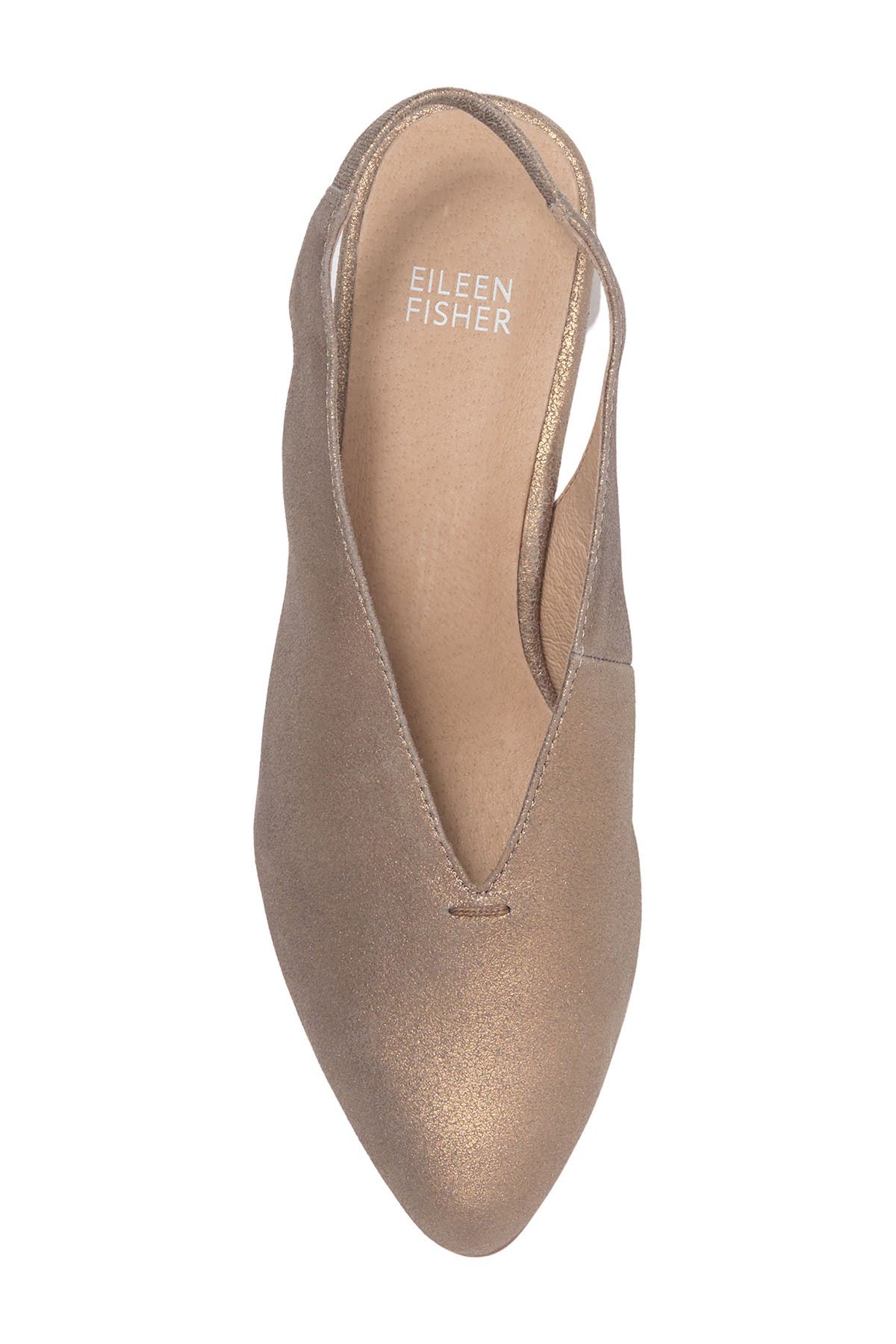 Eileen Fisher Gatwick Metallic Leather Slingback Sandal, Alternate, color, 
