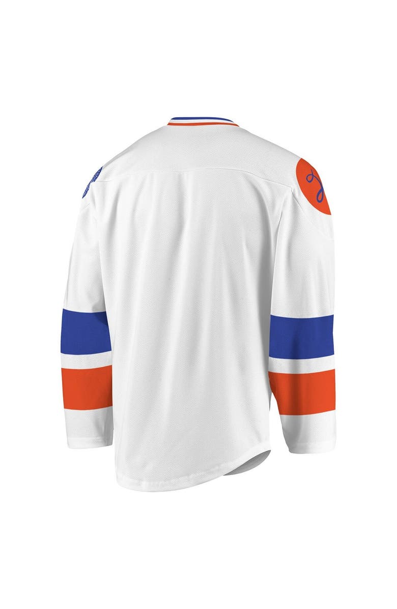 ADPRO Sports Men's White/Purple Halifax Thunderbirds Replica Jersey, Alternate, color, White