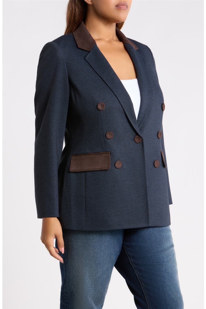 Notched Collar Blazer, Alternate, color, PACIFIC NAVY MULTI
