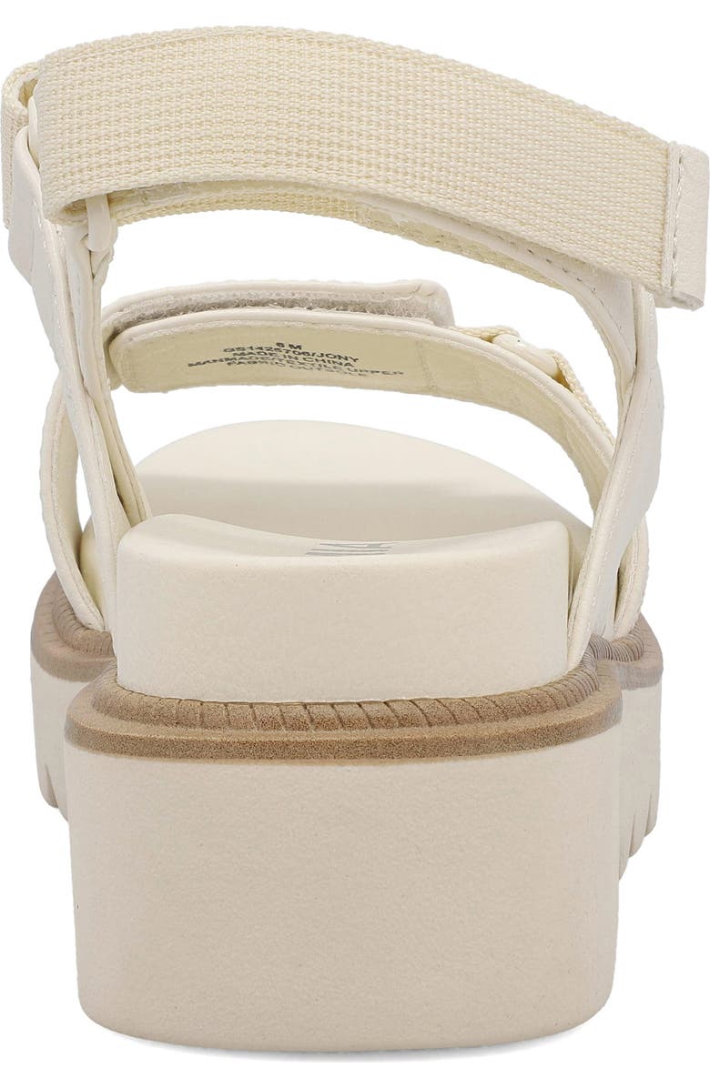 MIA Jony Ankle Strap Platform Sandal, Alternate, color, Bone