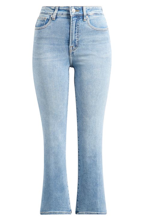 Good Legs Crop Mini Bootcut Jeans