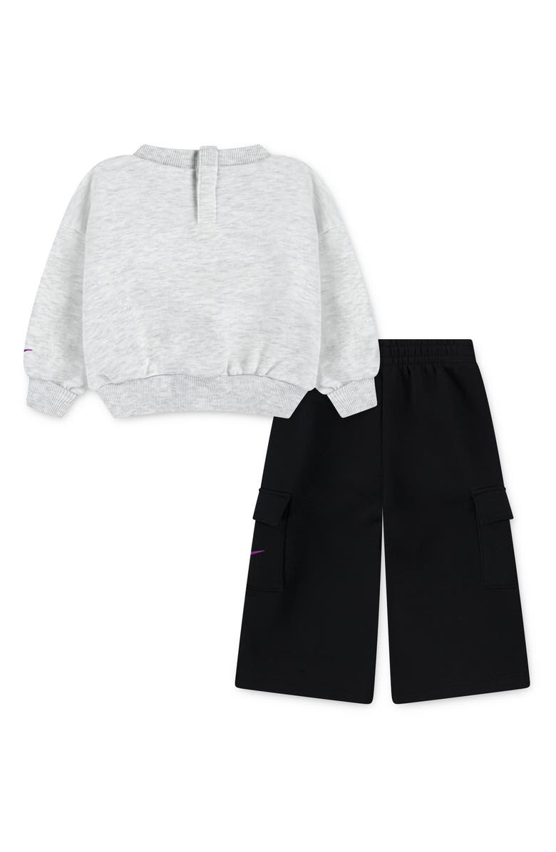 Nike Essential Sweatshirt & Cargo Pants Set, Alternate, color, Black