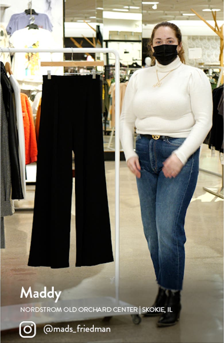 Scuba Crepe Wide Leg Pants, sales video thumbnail