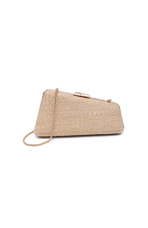 Irene - Straw Asymmetrical Evening Bag