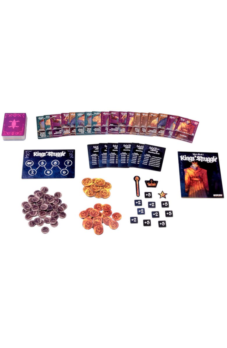 WizKids Games King
s Struggle Negotiation Focus Card Game, Alternate, color, Multicolored