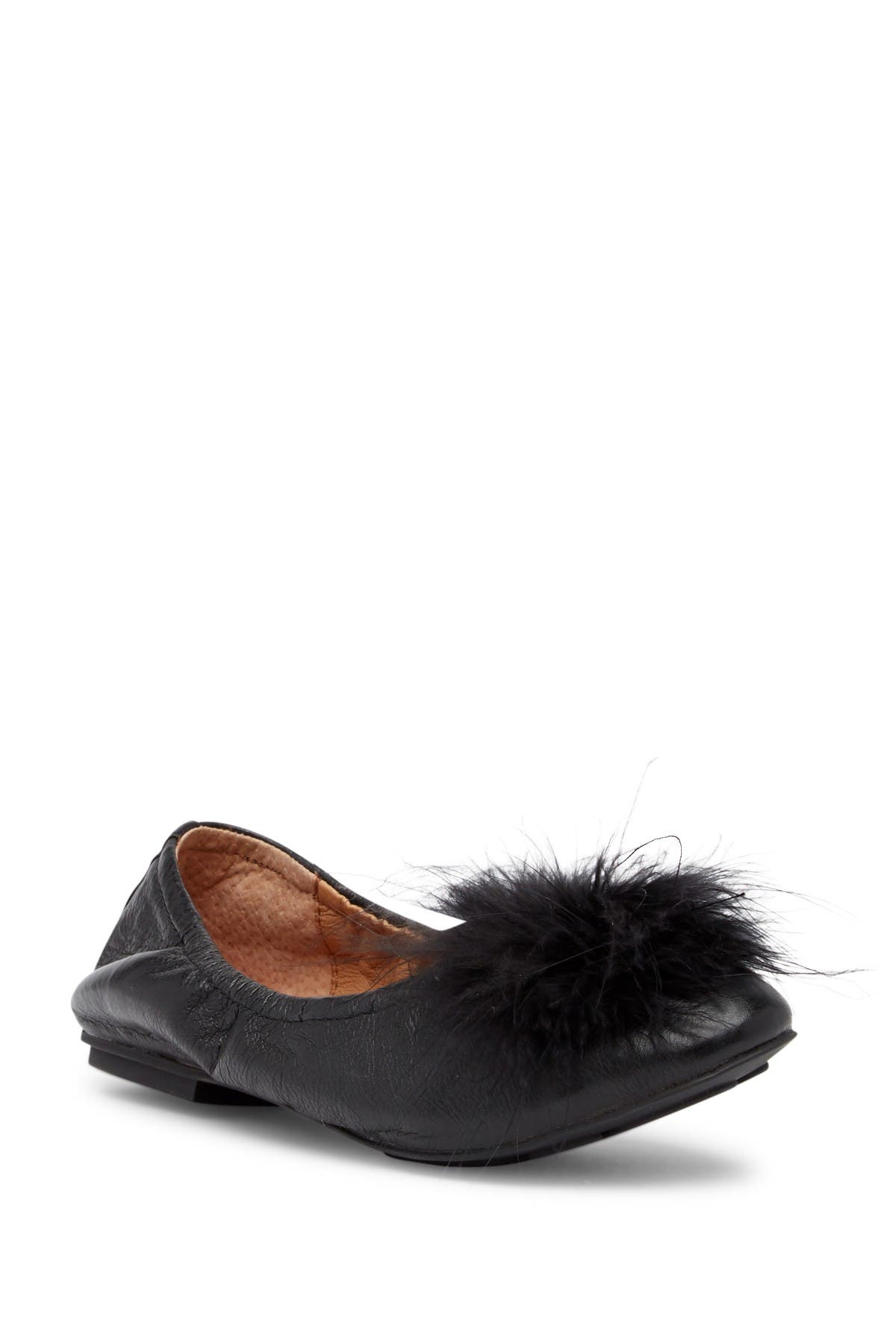 Gentle Souls Signature Portia Genuine Turkey Feather Pompom Flat, Main, color, 