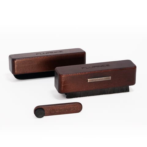 Vinyl Record Cleaning Kit with Anti-Static, Velvet & Stylus Brushes