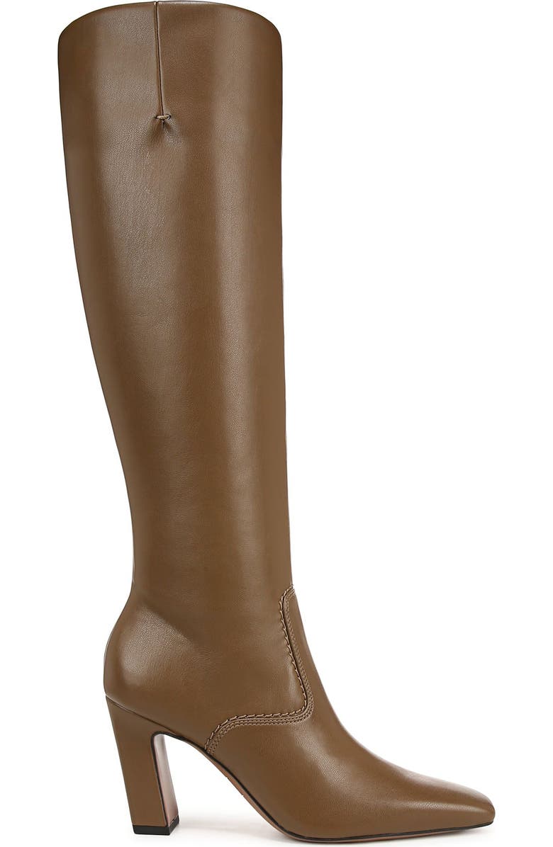 Franco Sarto Bowman Snakeskin Embossed Knee High Boot, Alternate, color, Brown