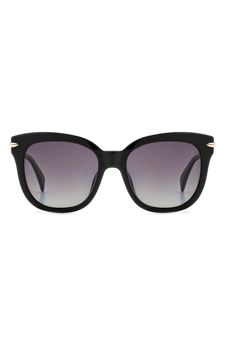 rag & bone 55mm Square Sunglasses, Main, color, Black