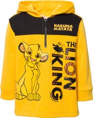 Disney Lion King Fleece Quarter-Zip Hooded Sweatshirt