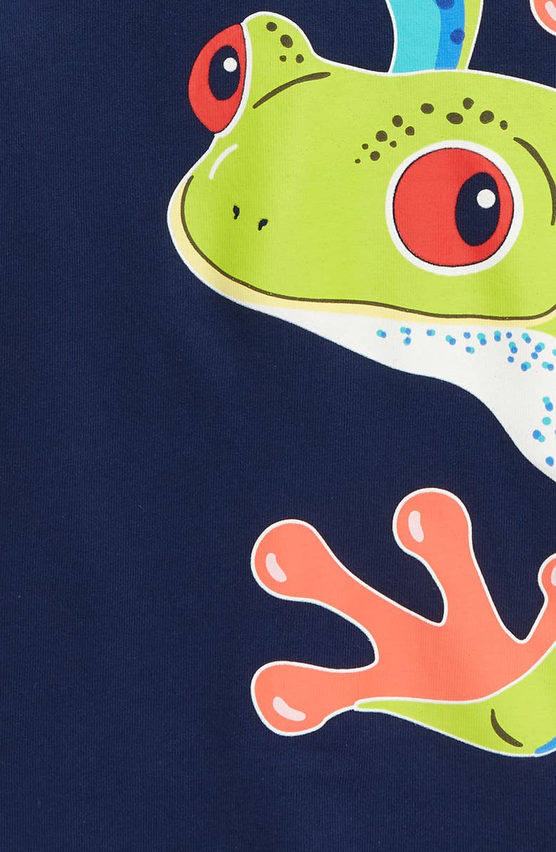 Mini Boden Kids' Glow in the Dark Frog Cotton Graphic T-Shirt, Alternate, color,