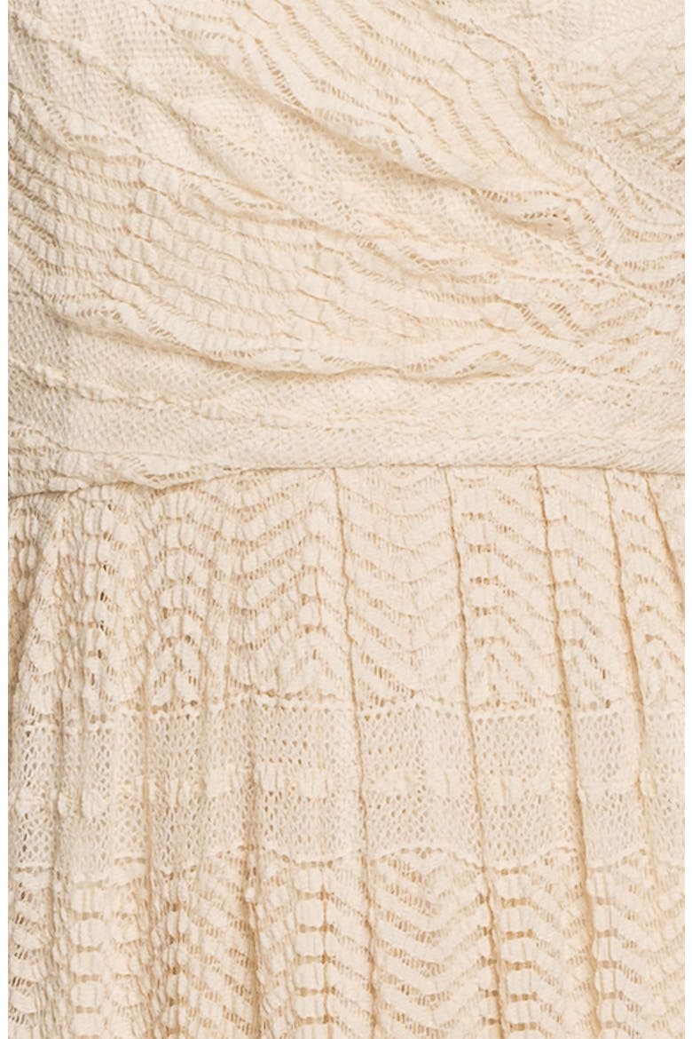 Textured Front Pleat Surplice Maxi Dress, Alternate, color, IVORY